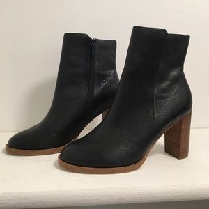 Wrap London Black Leather Booties